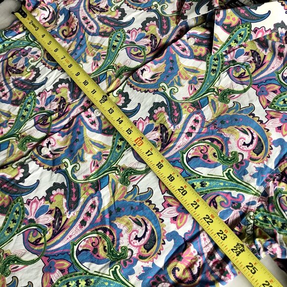 Sean John Multicolor Paisley Floral Long Sleeve Shirt Cotton‎ Button Down XXXL - Picture 5 of 6